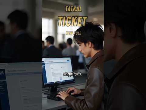 IRCTC Tatkal Rules Changed Big Update from July 1 #TatkalTicket #IRCTCUpdate #IndianRailways #shorts