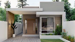 Modern Small House Design Ideas | 2 Bedrooms, 7x20 Meter Floor Plans | Stylish Home Designs