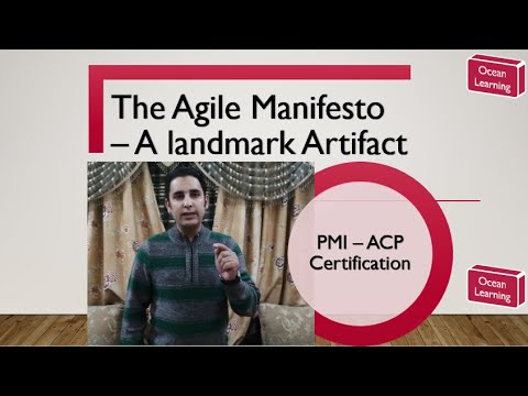 The Agile Manifesto - A Landmark Artifact -  PMI - ACP Certification