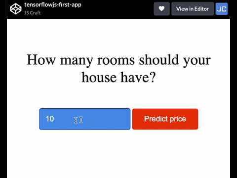 tensorflowjs first app