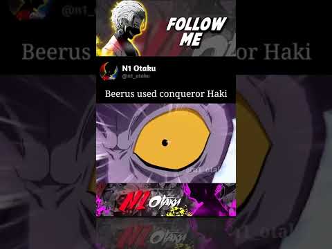 Beerus Used Conqueror Haki #Shorts #DBZ #Haki #onepiece
