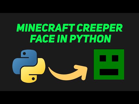 Drawing a Minecraft Creeper Face with Python Turtle