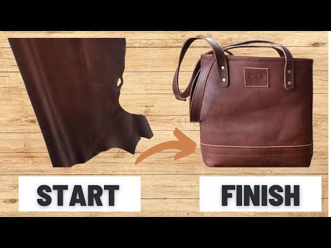 Apartment Leatherwork | Custom Leather Tote Bag in a small space