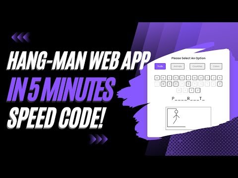 Speed Code a Hang-Man Game | In 5 minutes!