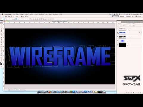 PS + C4D - Wireframe Effect by SnowBall GFX