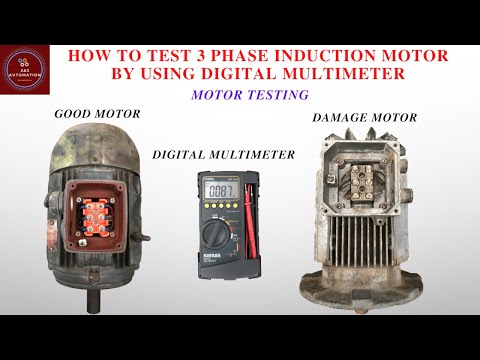 HOW TO TEST 3 PHASE INDUCTION MOTOR BY USING DIGITAL MULTIMETER! MOTOR TESTING!