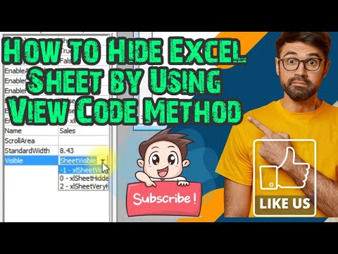 How to Hide Excel Sheet by Using View Code Method || How to hide Excel Sheet Smartly