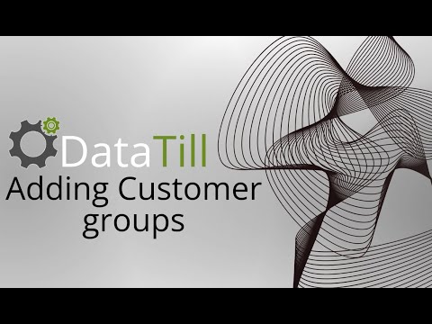 DataTill - Adding Customer Groups