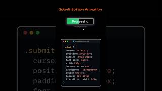 Animated Submit Button | HTML & CSS | Modern UI Effects #webdevelopment #htmlcss #animation