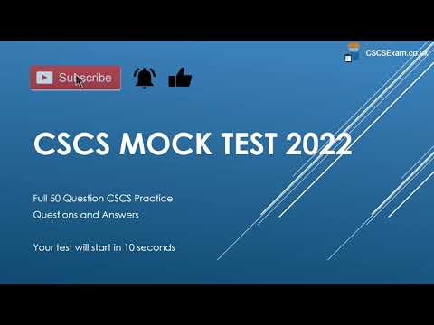 Latest CSCS Test Questions with Answers - CiTB Health and Safety Test 2023