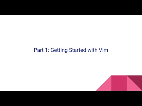 Getting Started with Vim