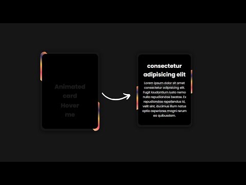 How To Create Responsive Card Hover Effect With Border Animation Using HTML & CSS