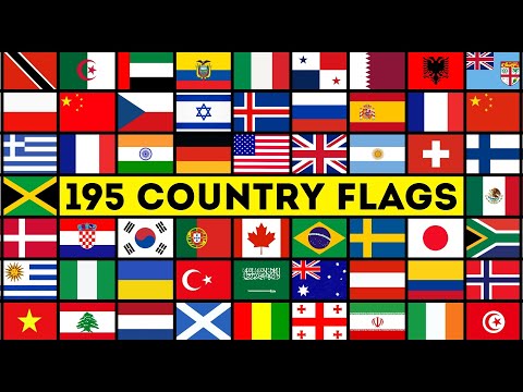 195 Country Flags 🌍 Learn All Country Flags of the World with Names | World Flags #countryflags
