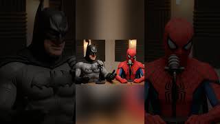 Spiderman & Batman Crack Jokes on a Podcast😂😂#shorts #trending  #SuperheroLaughs#SpideyAndBat