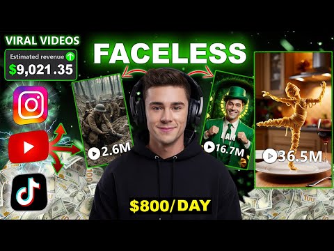 How I Make Viral MONETIZABLE Faceless Youtube Videos ($800/Day)