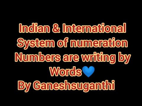 Indian & international system of numeration: Numbers in words (in Tamil)..., By Ganeshsuganthi