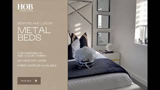 Luxury Metal Beds | Bespoke UK Beds #ukfurniture #bespokefurnituredesign