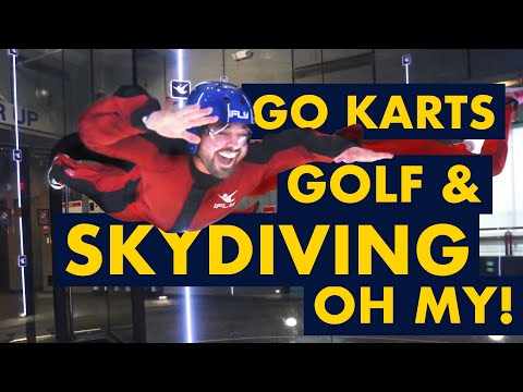 Walking the Stockyards, Golf, Go Karts and Indoor Skydiving in Dallas Fort Worth