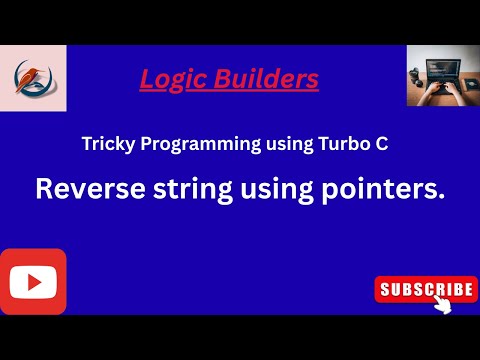 Reverse a String using Pointers | Turbo C String Program