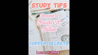 #✨Study tips🥇#Toppersecrets#StraightA*student#tips#shorts#viral#youtubeshorts#trending