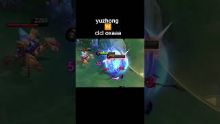 Yu Zhong vs cici oxaaa mlbb #mobilelegends #gameviral #sobatgaming #yuzhong #story #fyp