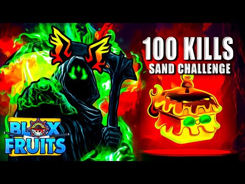 Ultimate Sand Rampage! 100 Players Defeated in Blox Fruits!
