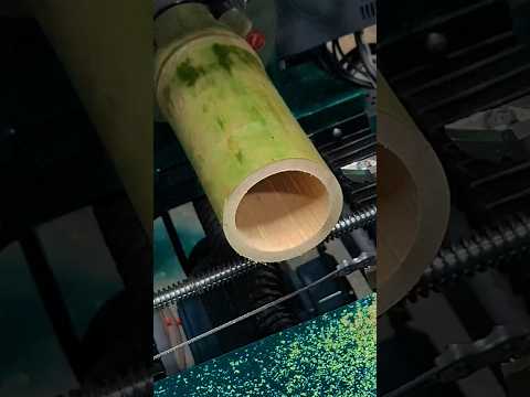 Wood stair handrail cutting  process good tools and machinery make work #shorts