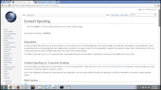HTML Injection + Content Spoofing