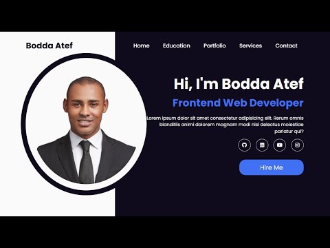 create a personal portfolio website using HTML&CSS | NO JavaScript