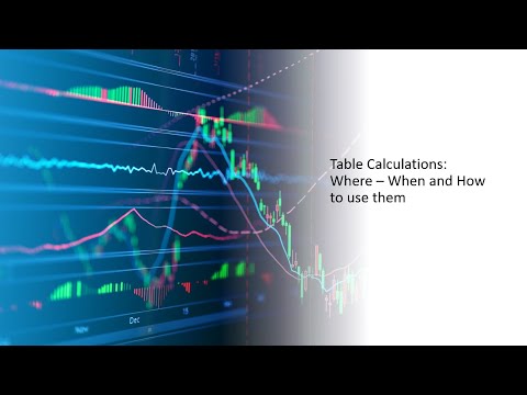 Beyond Getting Started 6 -  Table Calculations and Use Cases