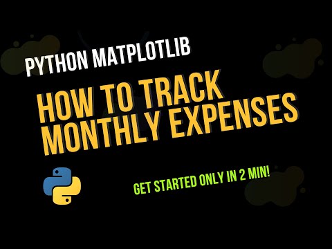 Python Matplotlib | Tracking Your Expenses, Earnings, or Other Financial Habits