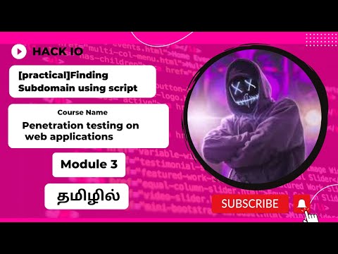 Fetching Sub-Domain using script |Active reconnaissance |HackIO