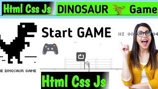 Bot Plays Google Chrome Dinosaur 🦖 Game for 1 Million Score | HTML, CSS, JavaScript Code