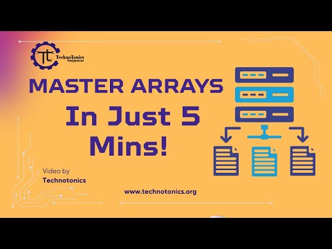 Arrays in Data Structures Explained | Technotonics