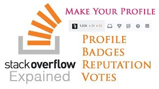 StackOverflow Explained - Profile Reputation Badges and Votes