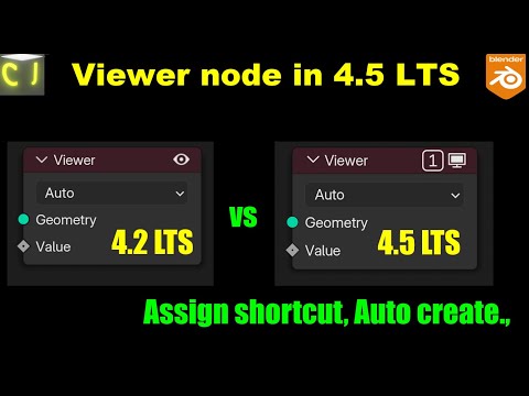 Viewer Node improvement - What's New in Blender 4.5 LTS