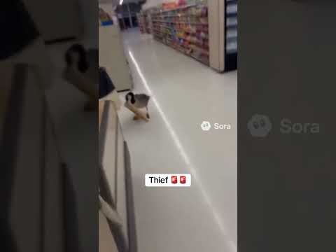 Duck thief !! 😱 #aishorts #funny #wtf #viral #animals #memes #veo3 #trending #ai #thief