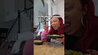 $15.99 smoked salmon plate #MoneySavingTips #EatingOnABudget #RestaurantHack #BudgetMeals