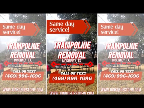 Trampoline Removal in McKinney! 🚛💨 Say Goodbye to Bulky Junk!