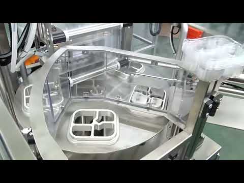 Semi-Automatic 4 Compartment Rotary Tray Sealer