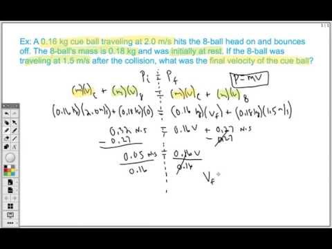 How to Solve Conservation of Momentum Problem (Elastic Collision - Easy)