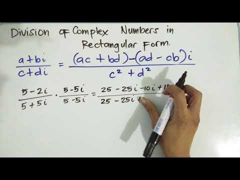 How to Divide Complex Numbers in Rectangular Form?