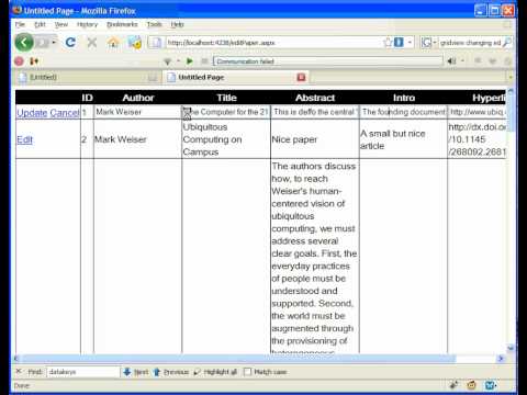 6 Editing Records from a GridView