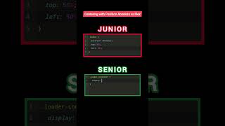 CSS Junior vs Senior: Centering with Absolute vs Flexbox