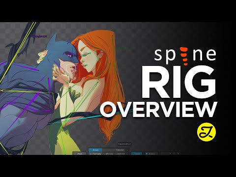 SPINE 2D - Batman is in Trouble! - Spine Rig Overview