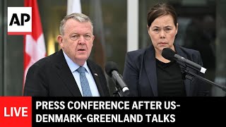 LIVE: Press conference after US-Denmark-Greenland talks in Washington