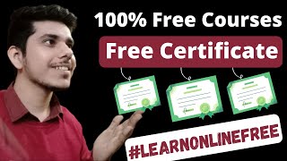 Free Courses With Free Certificate | Learn Advanced Skills | Special For Students #LearnOnlineFree