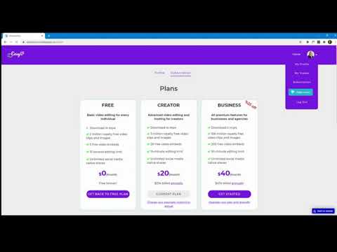 EasyV - Video Creator (SaaS)  A Template for Bubble.io