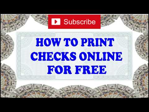 HOW TO PRINT FREE CHECKS ONLINE #cheques #tech #makemoneyonline