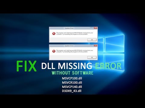 How To Any Problem Fix .Dll File Missing Error